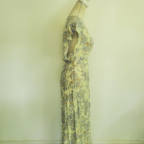 Olivaceous Floral Paisley True Wrap Maxi Dress - Picture 7 of 11